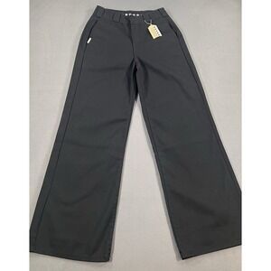 FIVESTAR GENERAL Downtown High Waist Wide Leg Black Skater Jeans Size 3/26 NWT